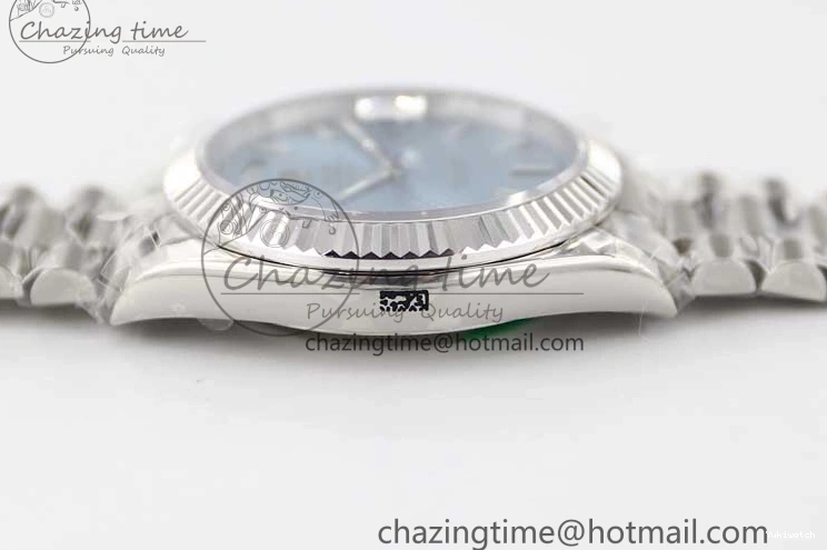 Edition 40mm 904L TWF A2836 SS Ice Date SS on Steel Bracelet Dial 1:1 Day Blue Best 0108